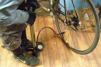 Free bike floor pump